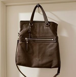 Fossil Fold Over Cross Body Purse with Pockets